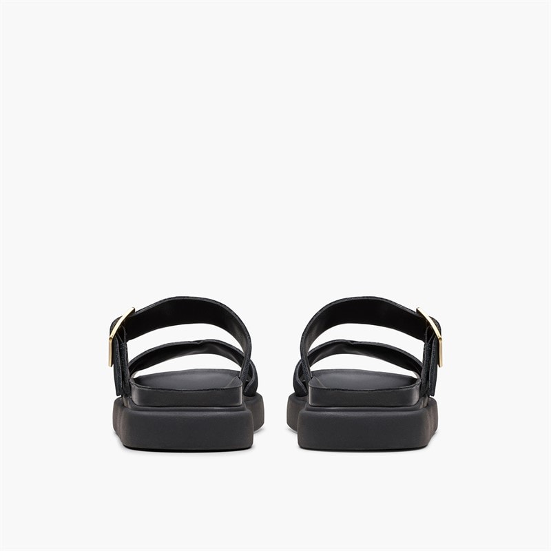 Womens Aristella D-Fit Sliders Black - Image 3