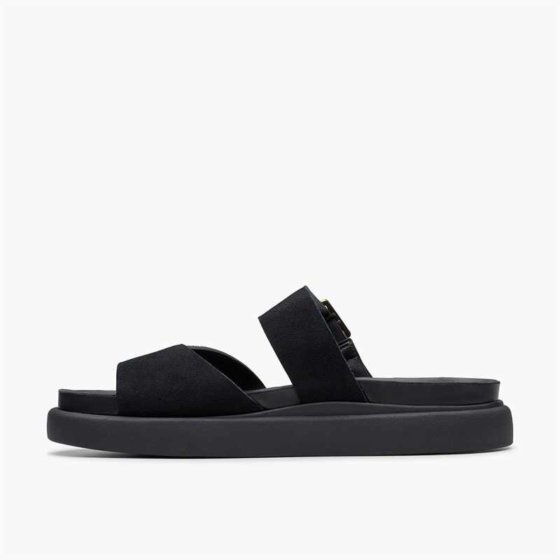 Womens Aristella D-Fit Sliders Black - Image 5
