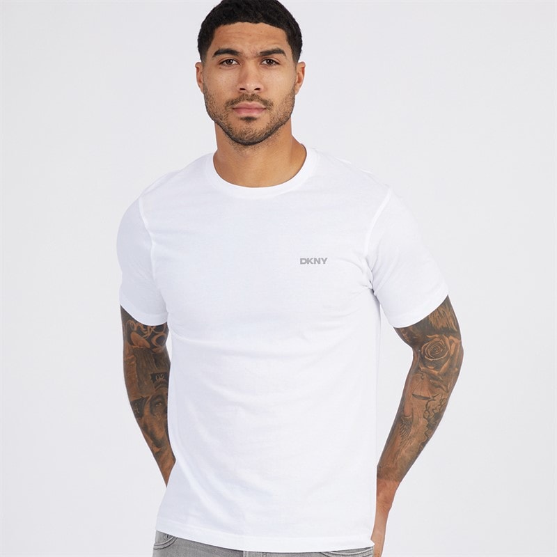 Mens Giants Three Pack T-Shirts Black/White/Grey Marl - Image 2