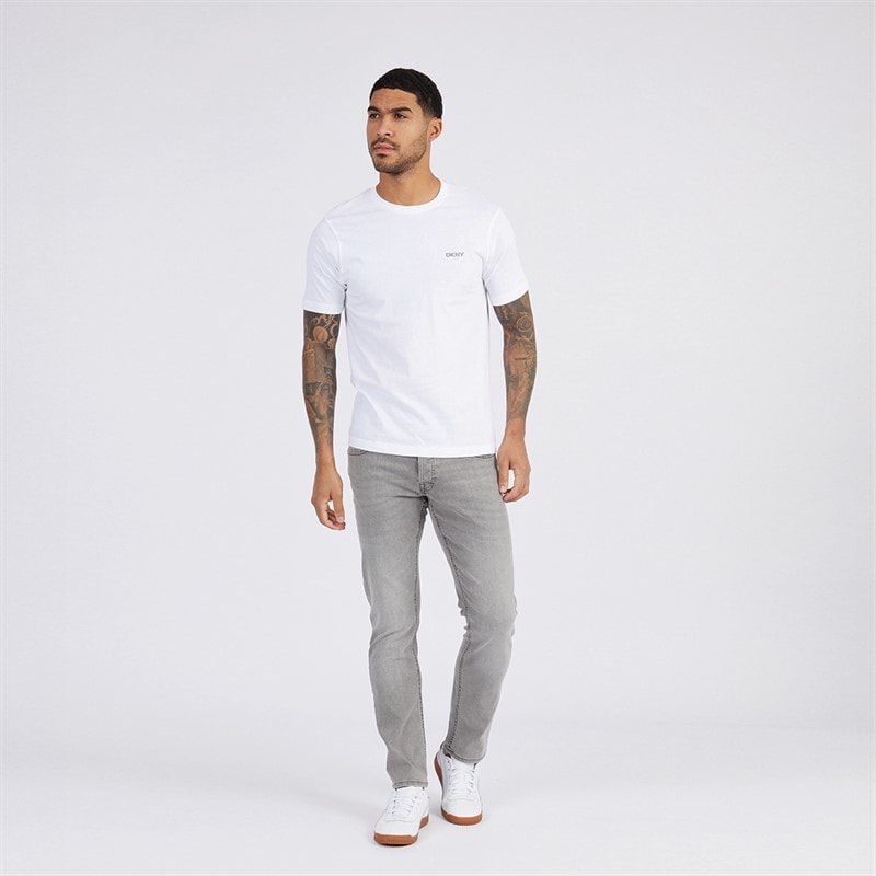 Mens Giants Three Pack T-Shirts Black/White/Grey Marl - Image 4