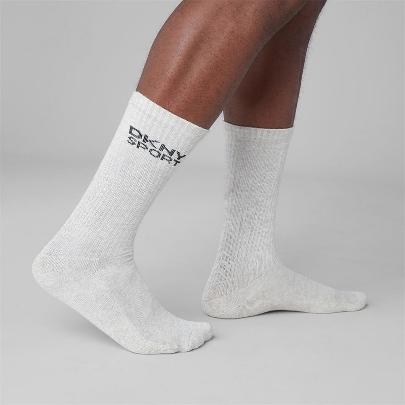 Mens Radde Five Pack Crew Socks Black/White/Grey - Image 4