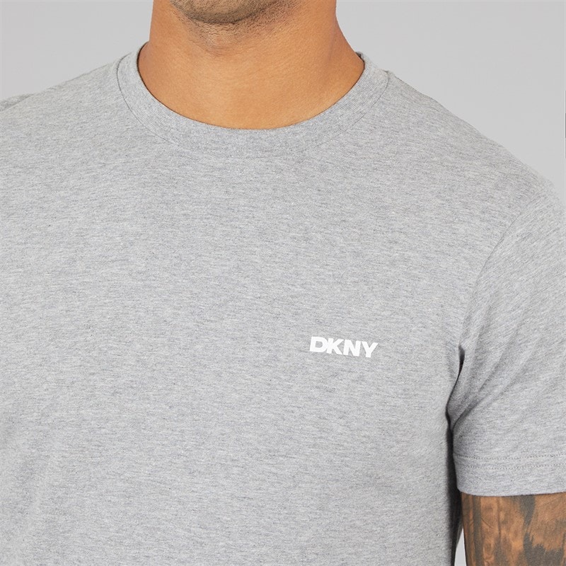Mens Bucks T-Shirt And Woven Pants Lounge Set Grey/Black - Image 3