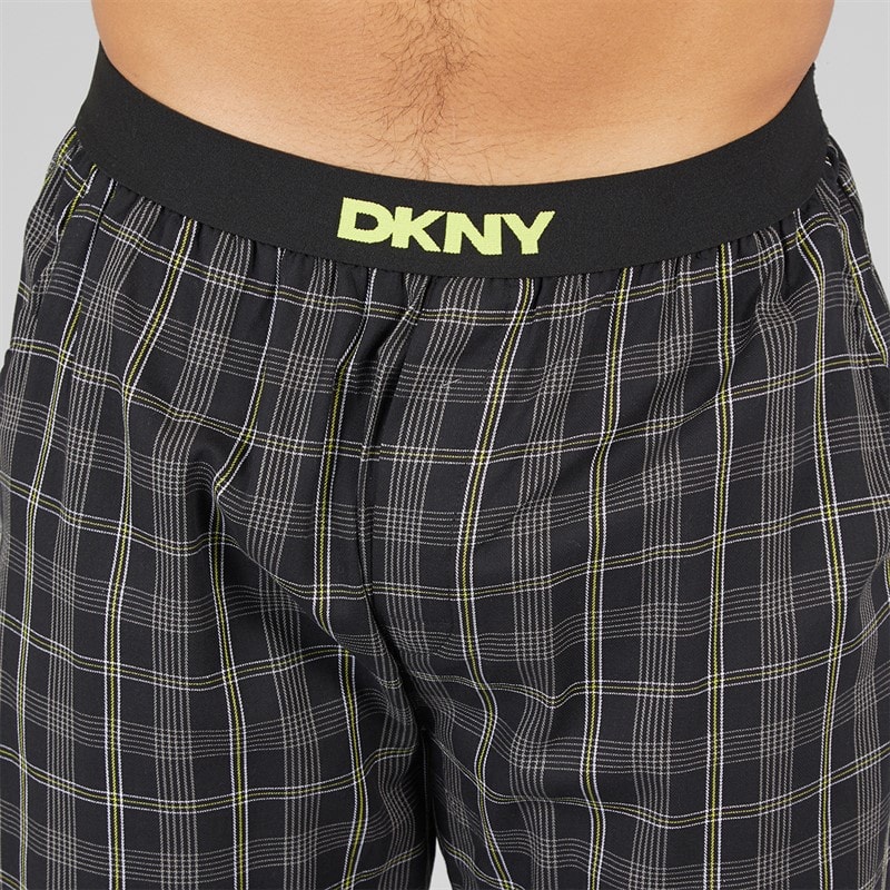 Mens Bucks T-Shirt And Woven Pants Lounge Set Grey/Black - Image 5
