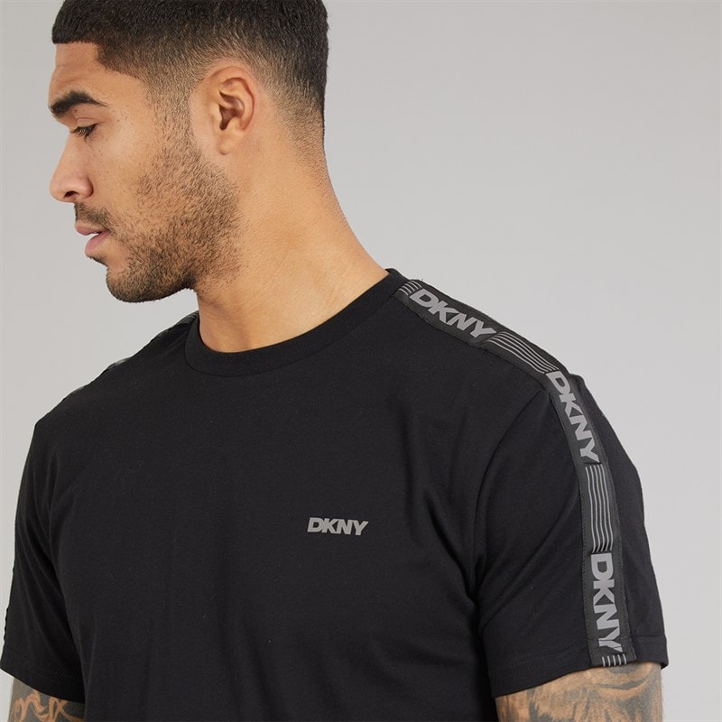 Mens Penguins T-Shirt Black - Image 3