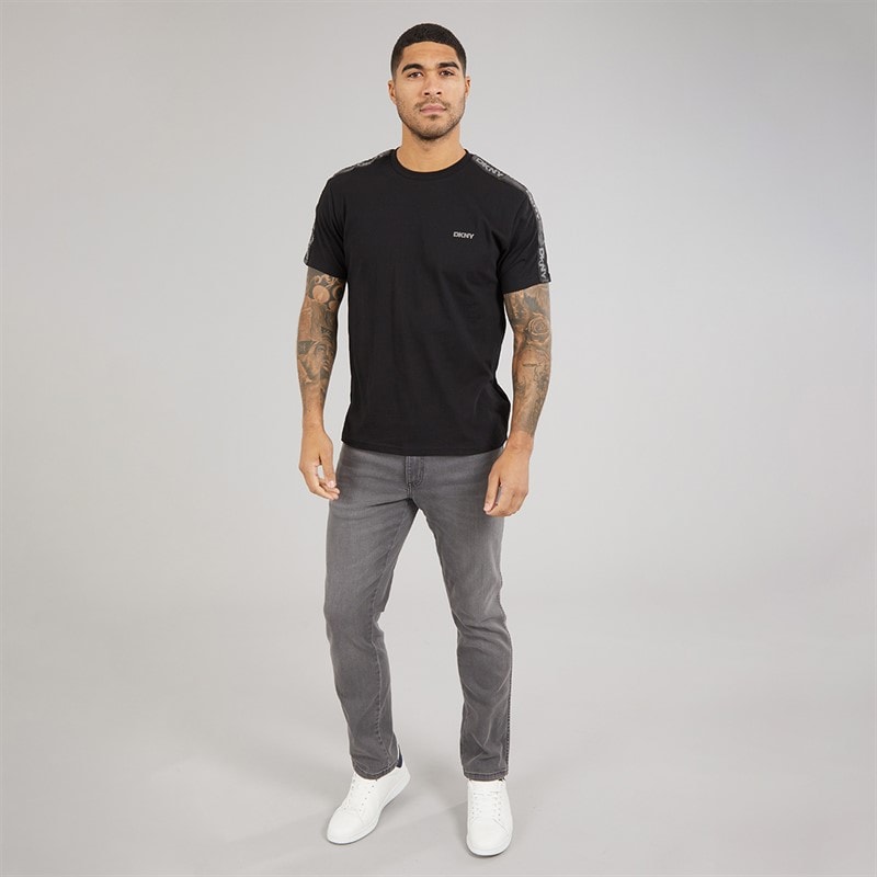Mens Penguins T-Shirt Black - Image 4