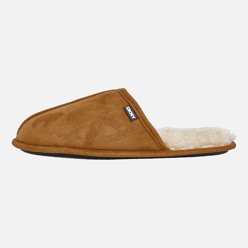 Mens Castor Mule Slippers Tan/Black - Image 2