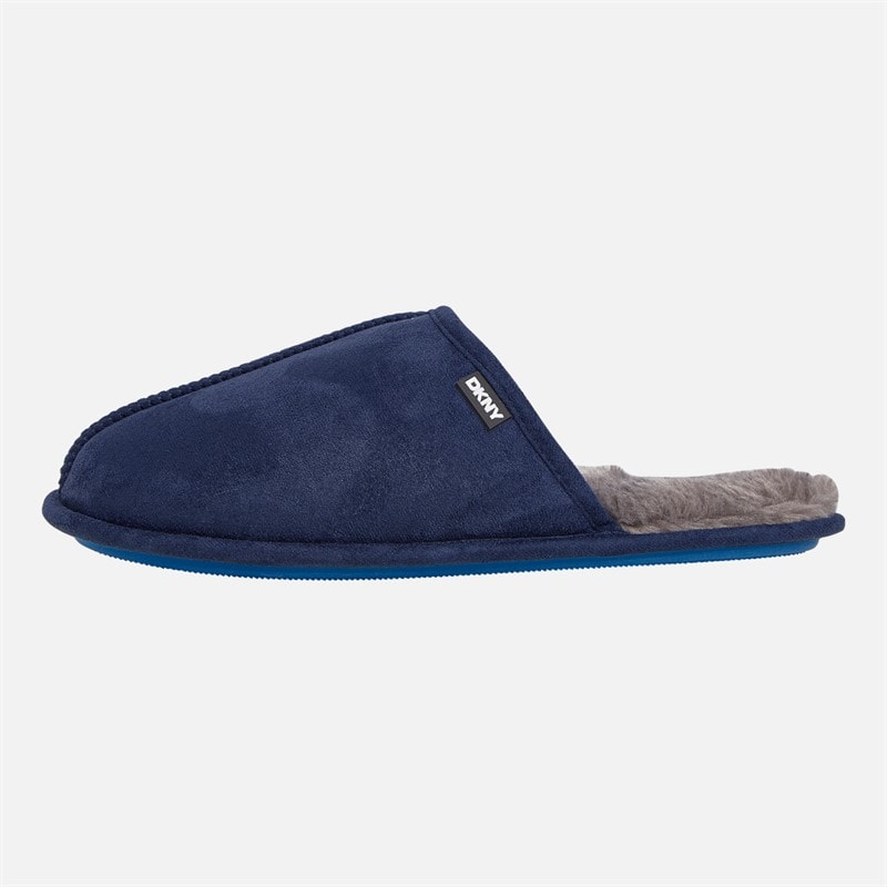 Mens Castor Mule Slippers Navy/French Blue - Image 2