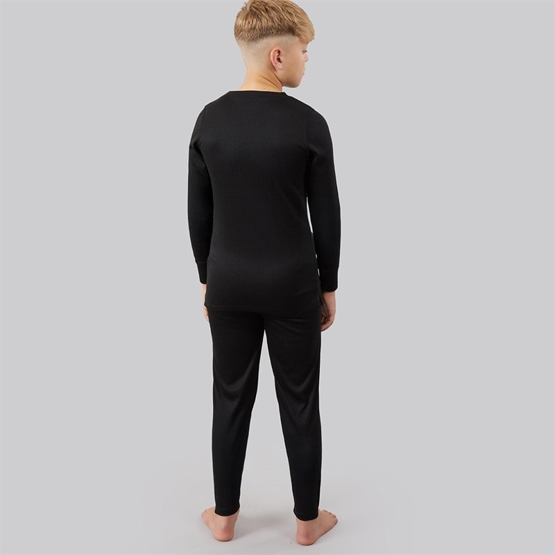 Boys Baselayer Set Black - Image 2