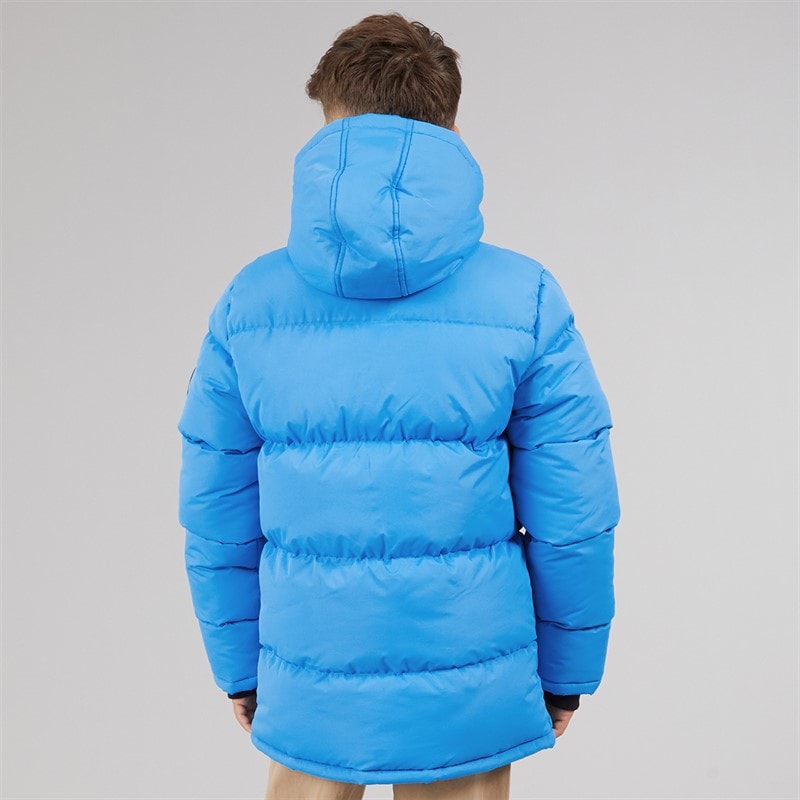 Boys Padded Jacket Blue - Image 4