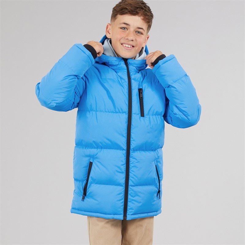 Boys Padded Jacket Blue - Image 5