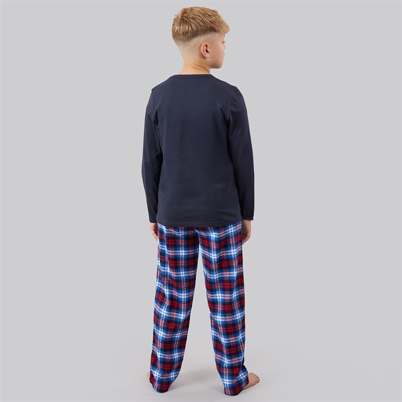 Boys Pyjama Set Navy/Blue/Red - Image 2