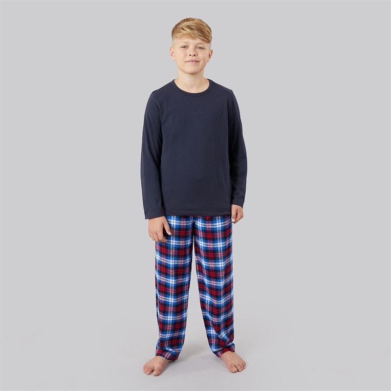 Boys Pyjama Set Navy/Blue/Red - Image 3