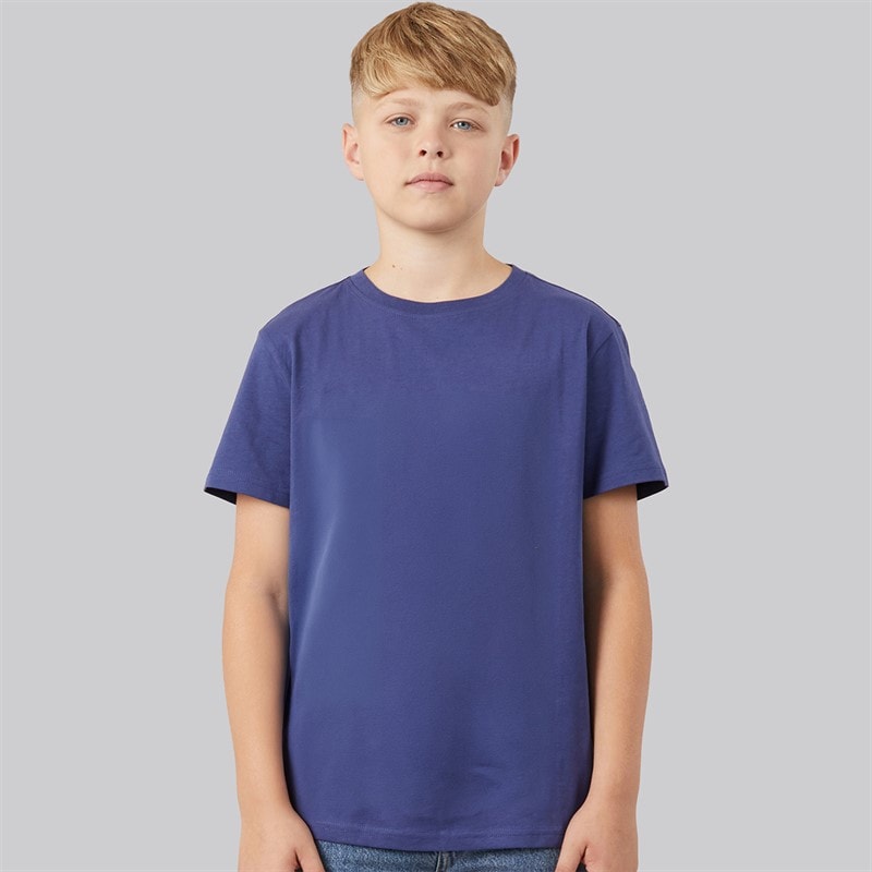 Boys Plain Three Pack T-Shirts White/Navy/Indigo - Image 2