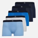 Boys Five Pack Boxers Multi Blue