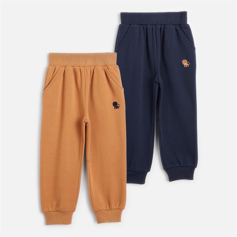 Kangaroo Poo Kids Two Pack Joggers Pastry Shell/Navy Blazer