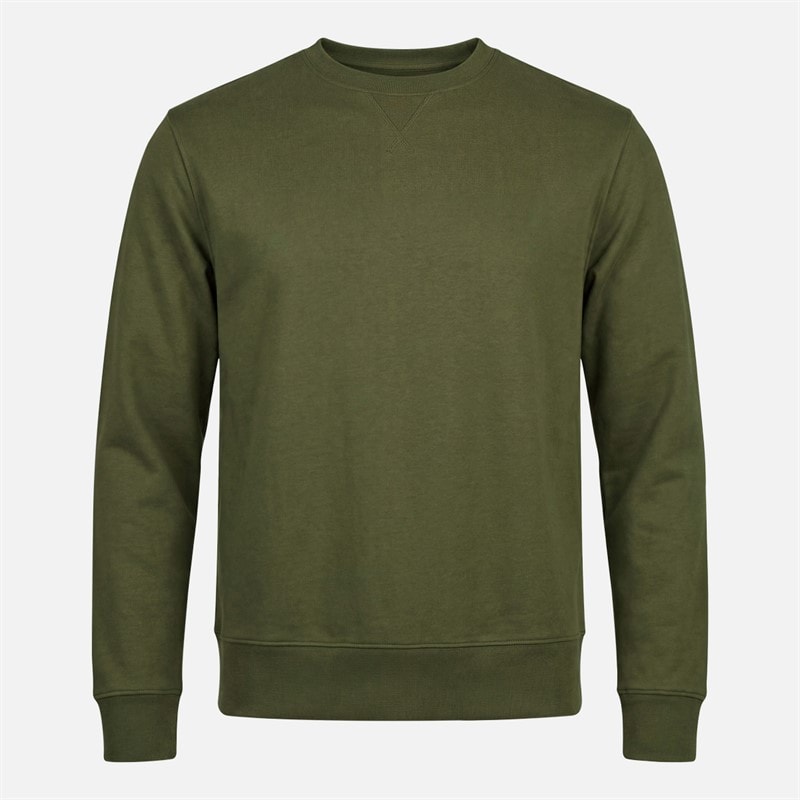 Mens Three Pack Fleece Sweatshirt Grey Marl/Midnight Blue/Khaki - Image 2
