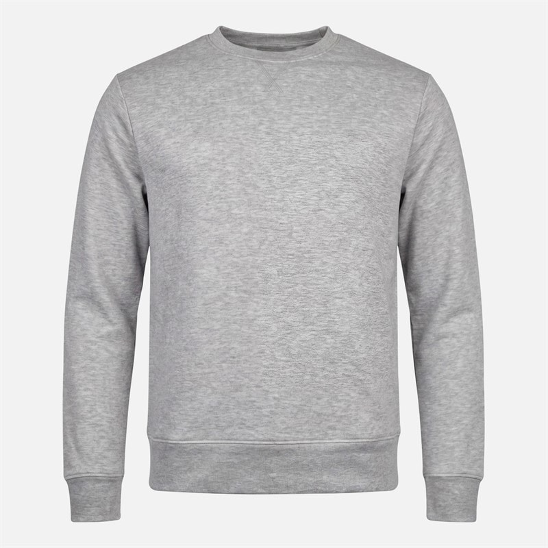 Mens Three Pack Fleece Sweatshirt Grey Marl/Midnight Blue/Khaki - Image 4