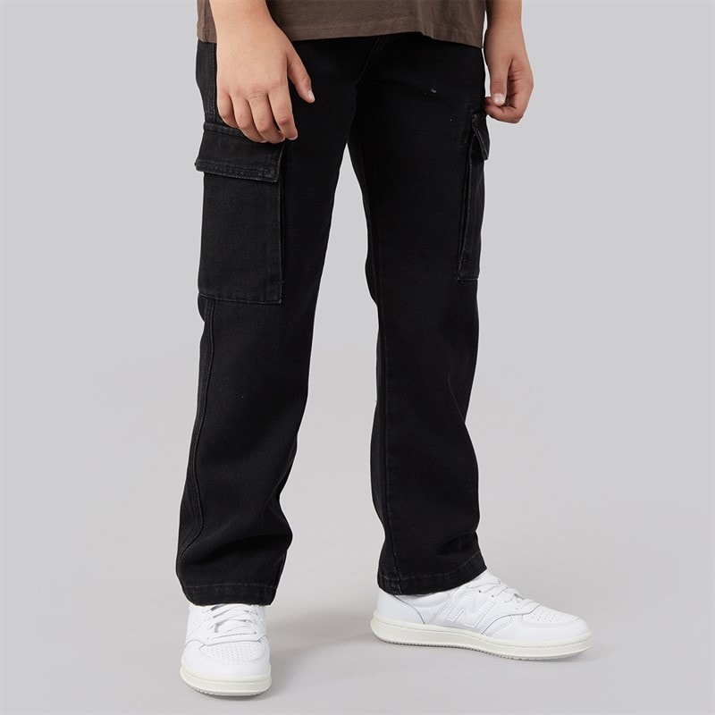 Kangaroo Poo Boys Cargo Jeans Black