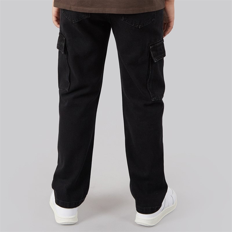 Boys Cargo Jeans Black - Image 2