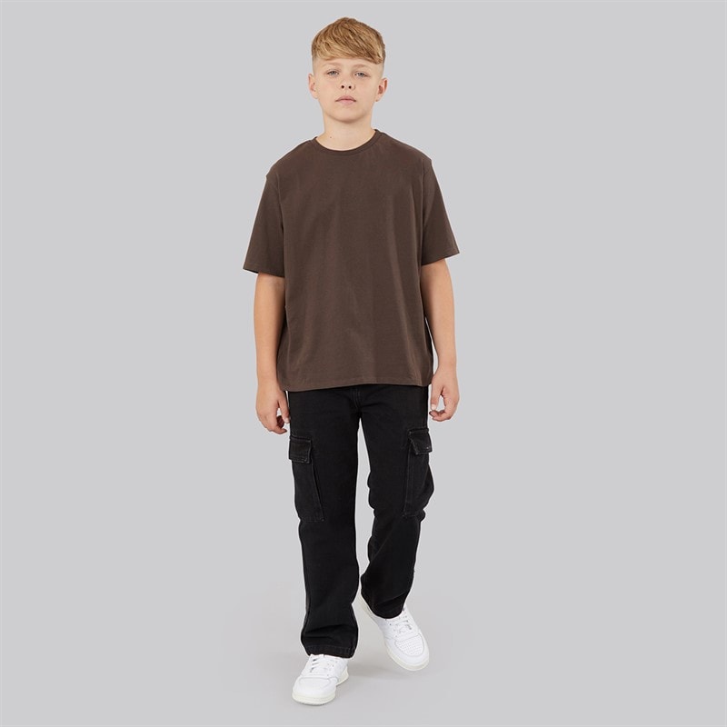 Boys Cargo Jeans Black - Image 4