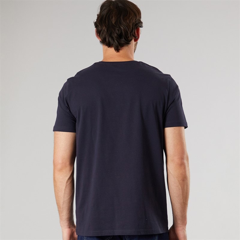 Mens Novelty Christmas T-Shirt Navy - Image 2