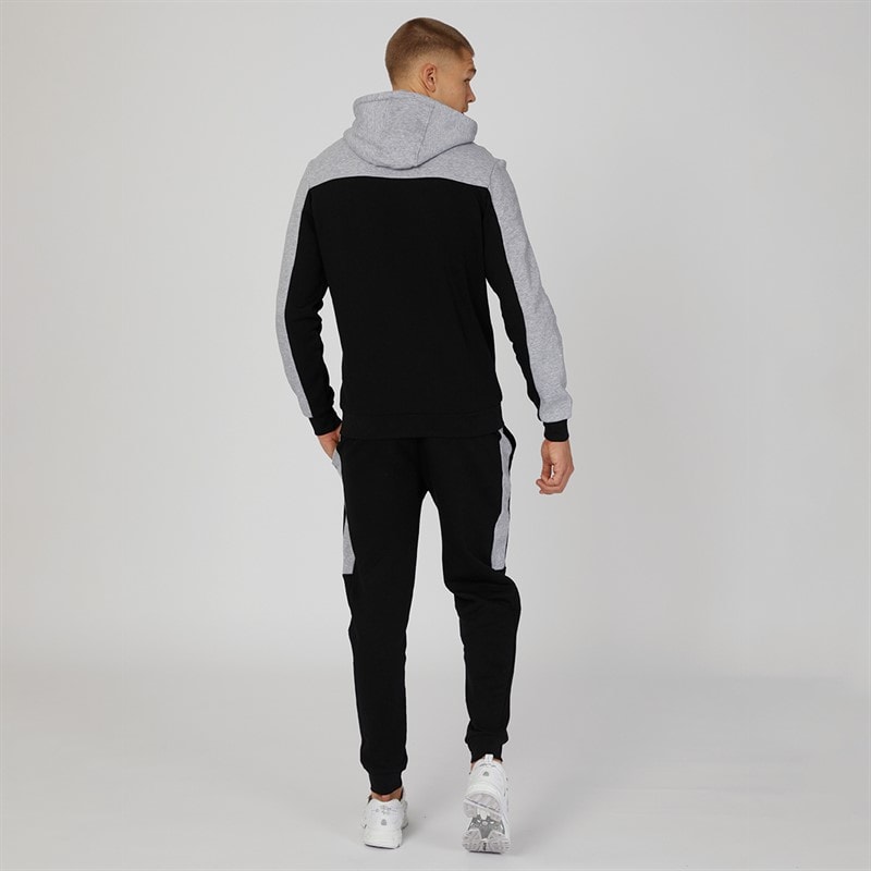 Mens Burton Fleece Tracksuit Jet Black/Grey Marl - Image 2