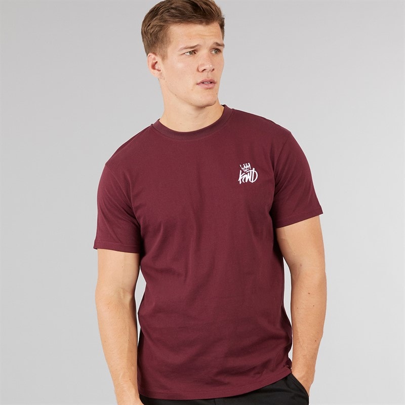 Mens Crosby T-Shirt Burgundy - Image 1