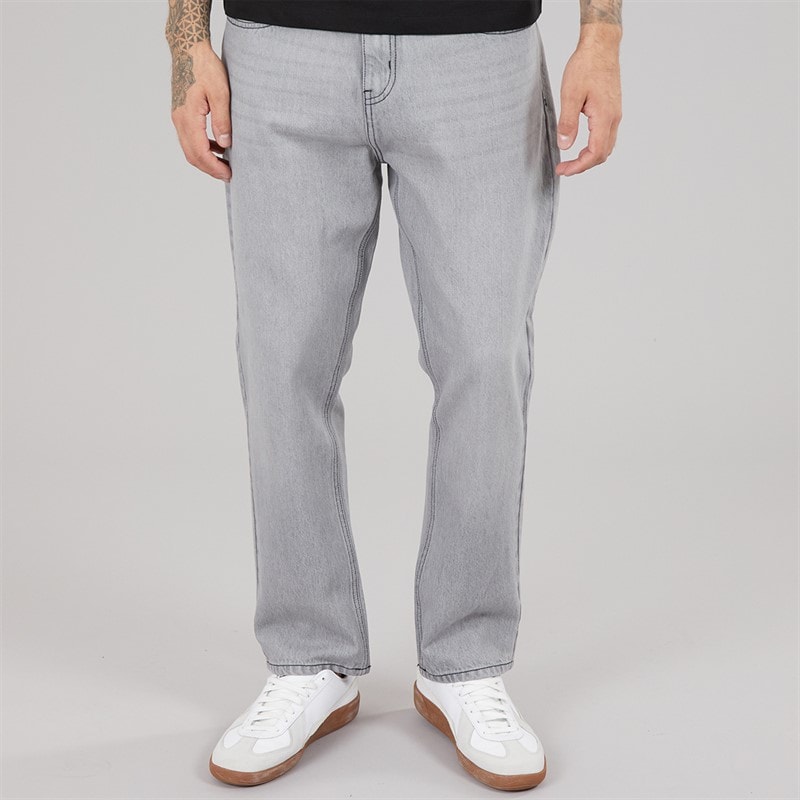 Mens Studio Dee Baggy Jeans Light Grey - Image 1