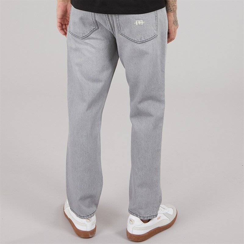 Mens Studio Dee Baggy Jeans Light Grey - Image 2