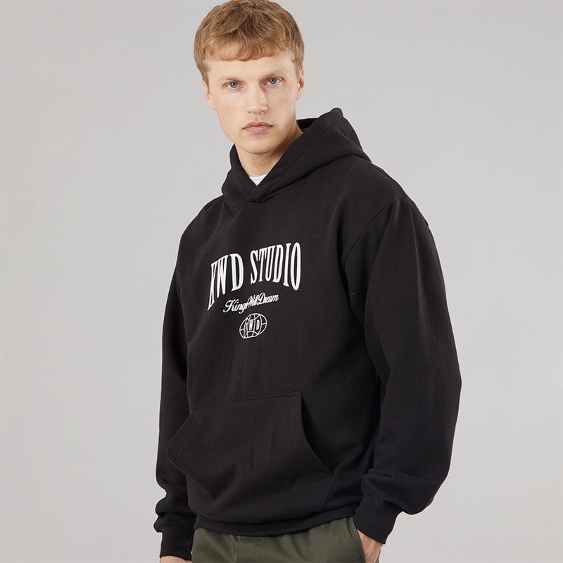Mens Studio Hoodie Black - Image 2