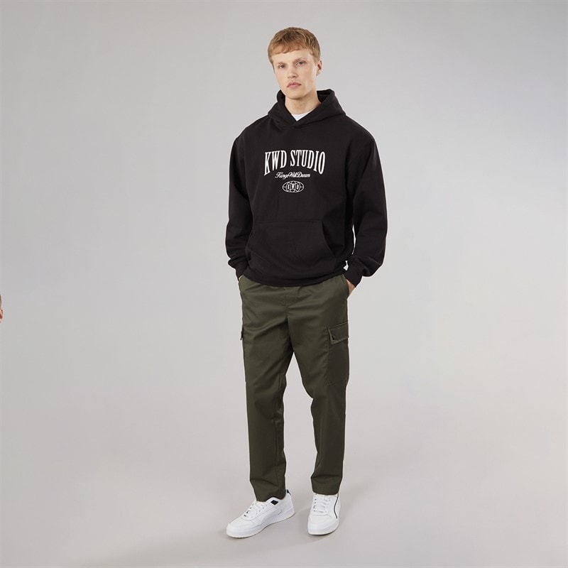 Mens Studio Hoodie Black - Image 4