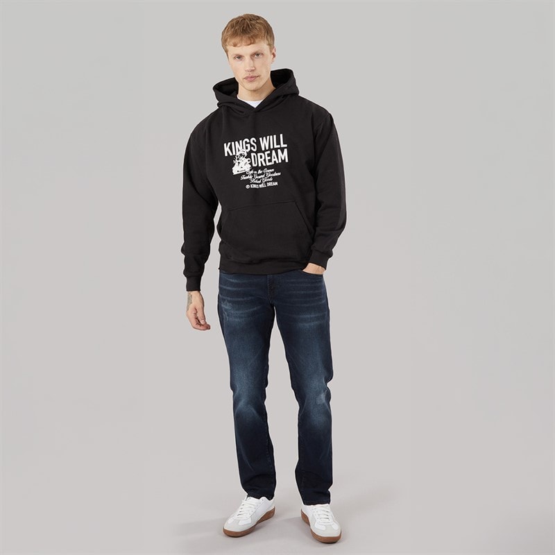 Mens Studio Cafe Hoodie Black - Image 4