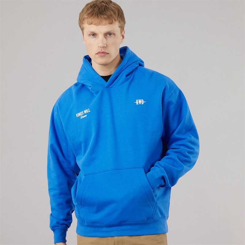 Mens Studio Garment District Hoodie Royal Blue - Image 2