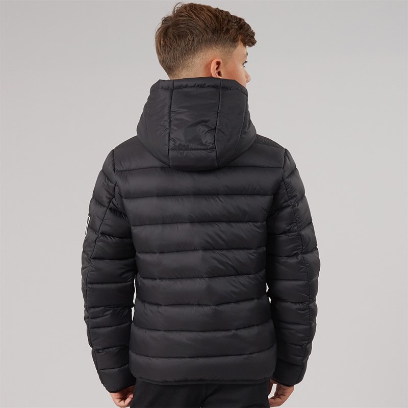 Boys Jackinson Puffer Jacket Black - Image 2