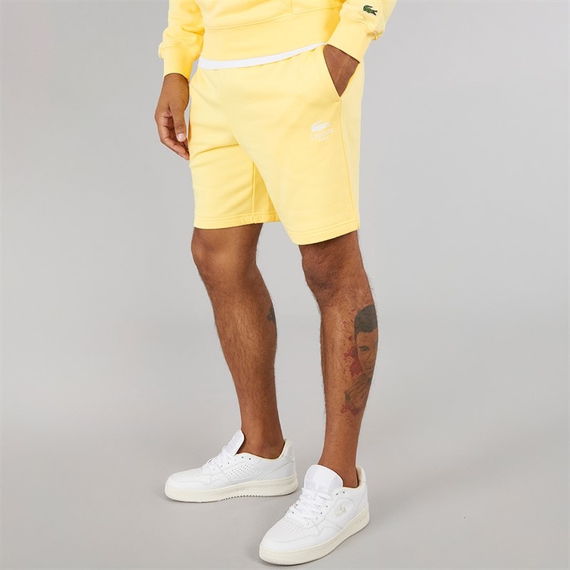 Mens Fleece Shorts Yellow - Image 1