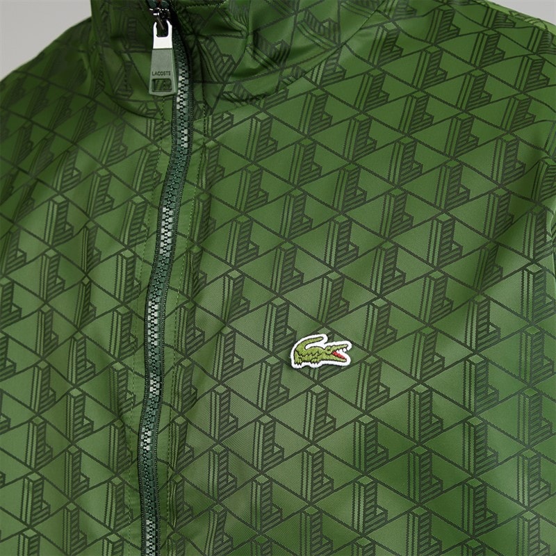 Mens Monogram Track Jacket Pine Green - Image 3