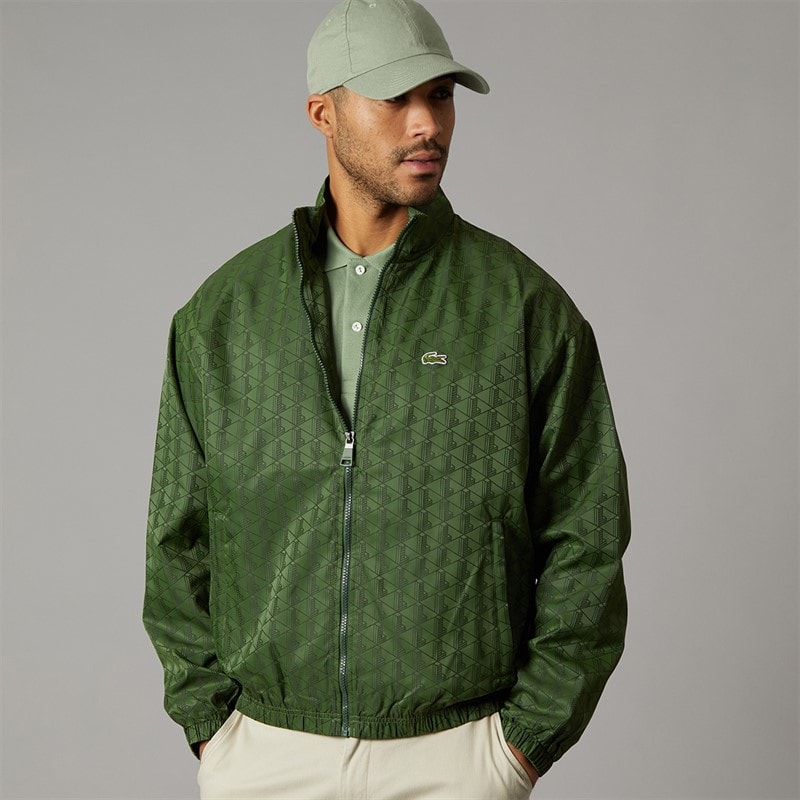 Mens Monogram Track Jacket Pine Green - Image 5