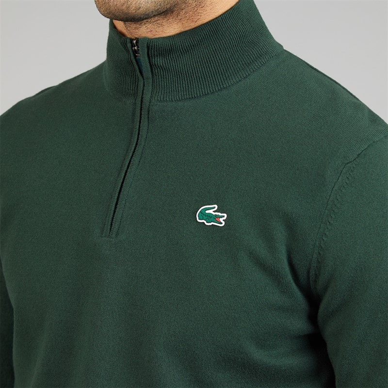 Mens Quarter Zipped Windbreaker Jumper Sinople Green - Image 3