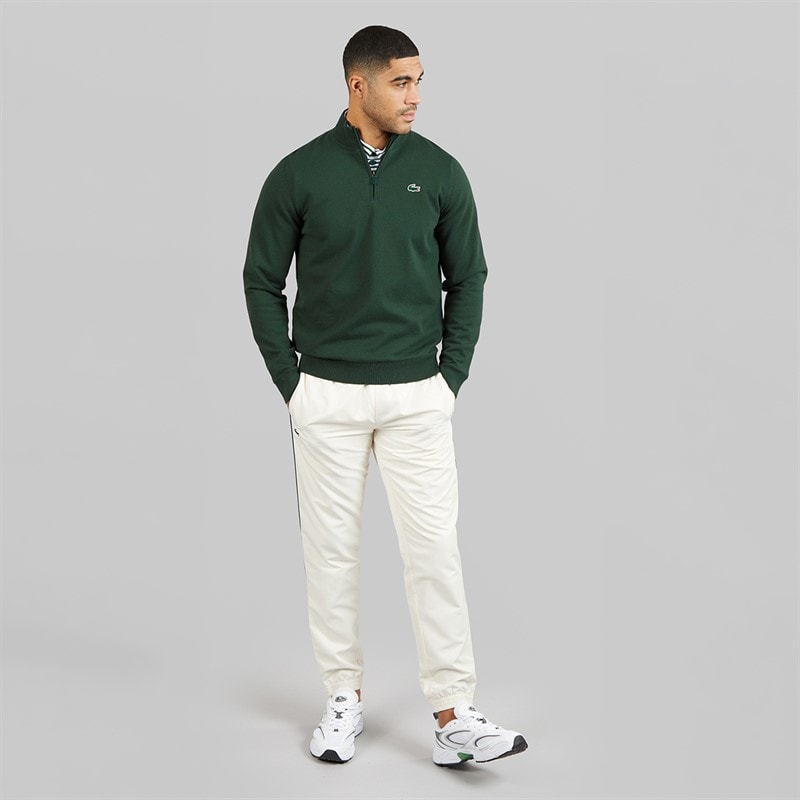 Mens Quarter Zipped Windbreaker Jumper Sinople Green - Image 4