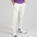 Mens Printed Joggers Ecru White