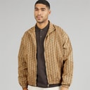 Mens Monogram Track Jacket Beige