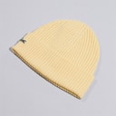 Mens Rib Knit Brushed Wool Beanie Yellow