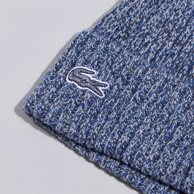 Mens Wool Beanie Blue - Image 2