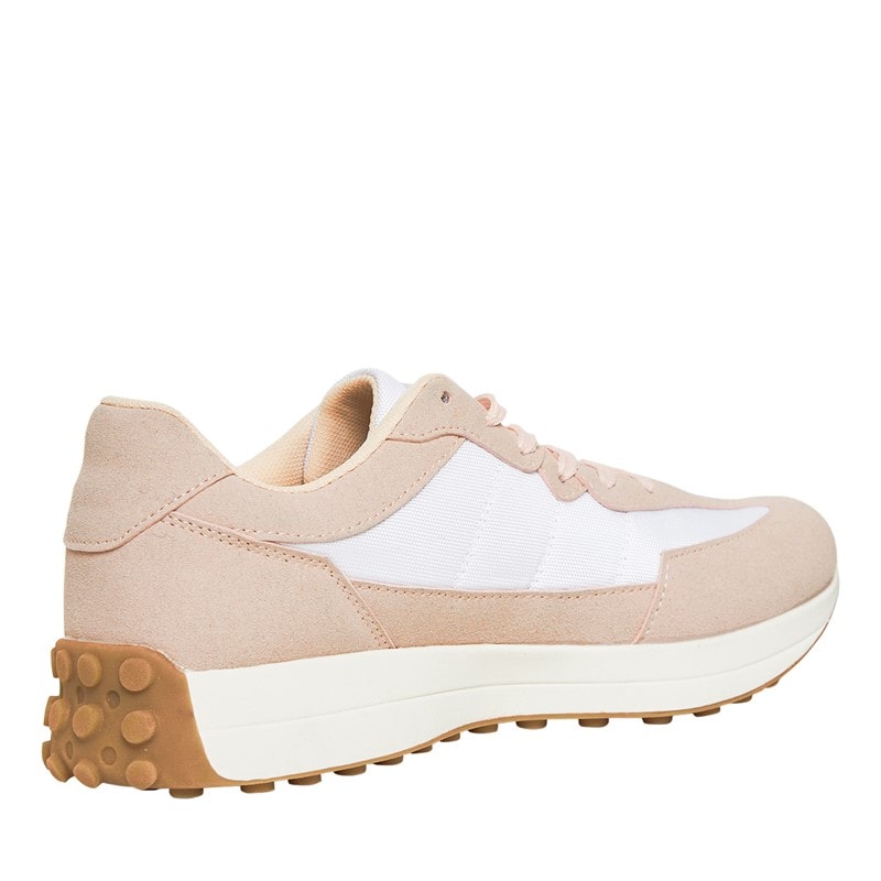 Womens Livia Trainers Nude/White - Image 5
