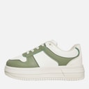 Junior Girls Ashleigh Trainers Off White/Green