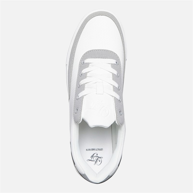 Mens Broady Trainers White/Grey/Dark Grey - Image 4