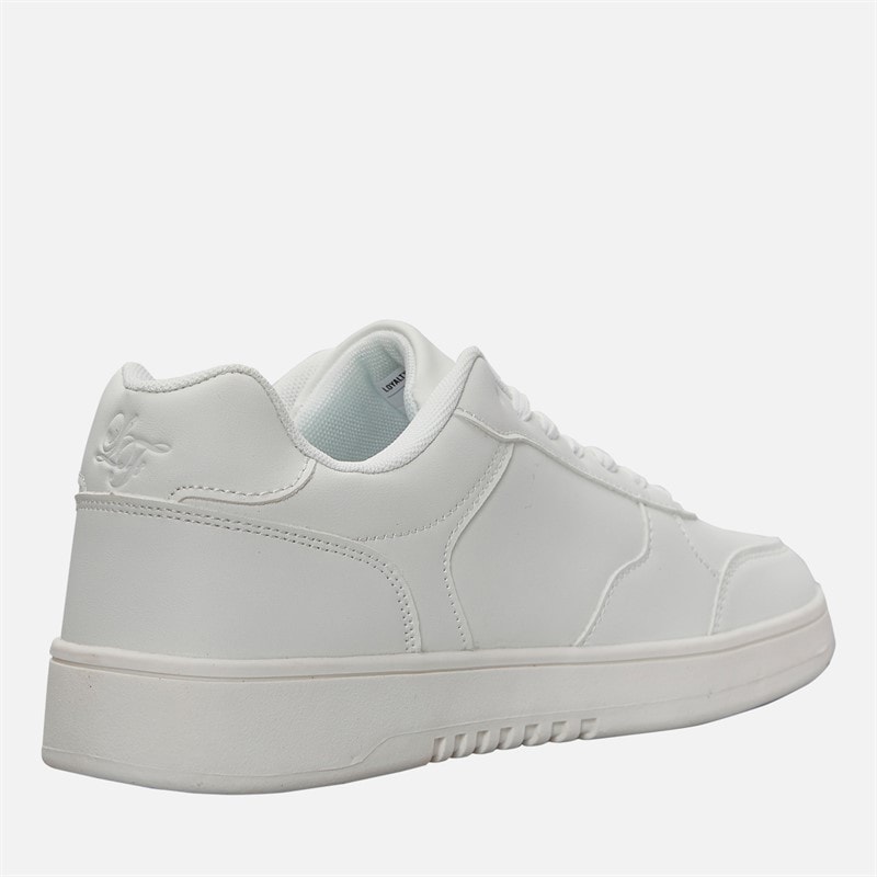 Mens Draxen Trainers White Mono - Image 5