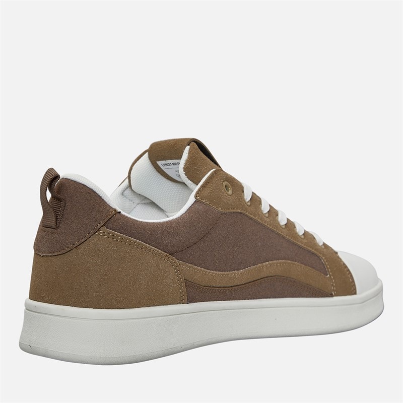 Mens Meadows Trainers Taupe/White - Image 5