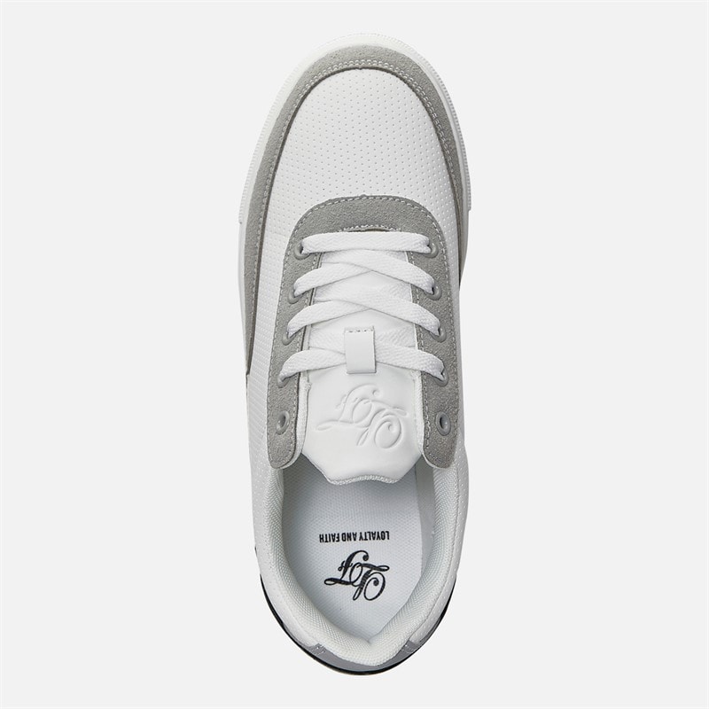 Junior Boys Broady Trainers White/Grey/Dark Grey - Image 4