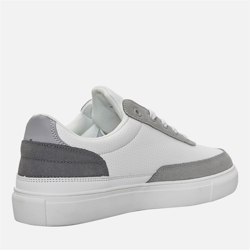 Junior Boys Broady Trainers White/Grey/Dark Grey - Image 5